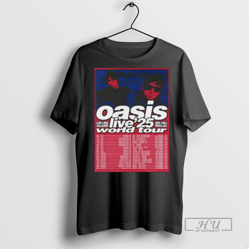 Officials Trending Oasis Live 25 World Tour Long Sleve T Shirt Unisex T-shirt, Sweatshirt, Hoodie, Long Sleeve Tee - T-Shirt, Sweatshirt, Hoodie
