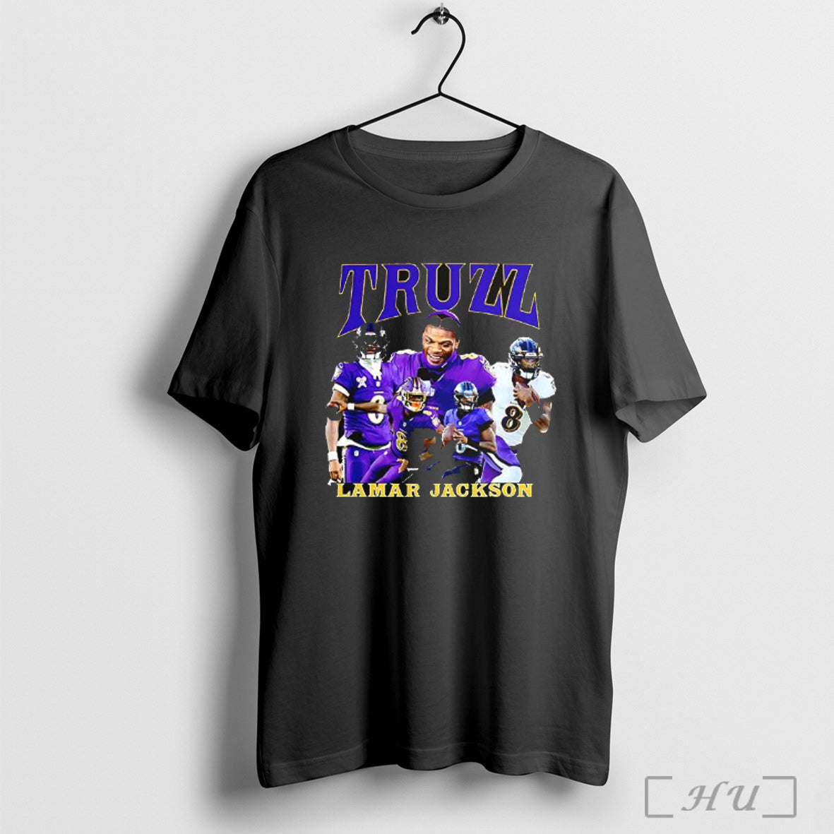 Officials Truzz Lamar Jackson Baltimore Ravens T Shirt Unisex T-shirt, Sweatshirt, Hoodie, Long Sleeve Tee - T-Shirt, Sweatshirt, Hoodie