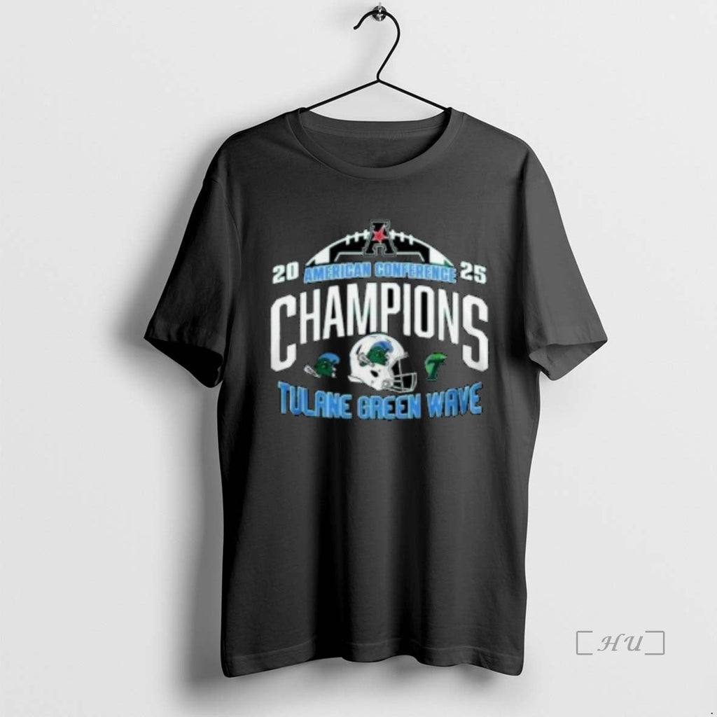 Officials Tulane Green Wave 2025 American Football Champions Helmet Circle Black T-Shirts, Hoodie, Sweatshirt - T-Shirt, Sweatshirt, Hoodie