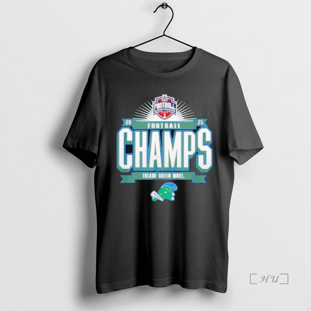 Officials Tulane Green Wave Aac Champs 2025 Football Locker Room T-Shirts, Hoodie, Sweatshirt - T-Shirt, Sweatshirt, Hoodie