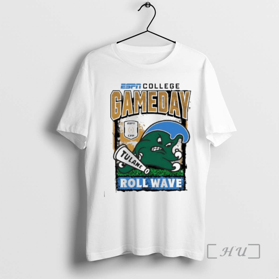 Officials Tulane Green Wave Cfp Gameday 1st Round Mascot Roll Wave T-Shirts, Hoodie, Sweatshirt - T-Shirt, Sweatshirt, Hoodie