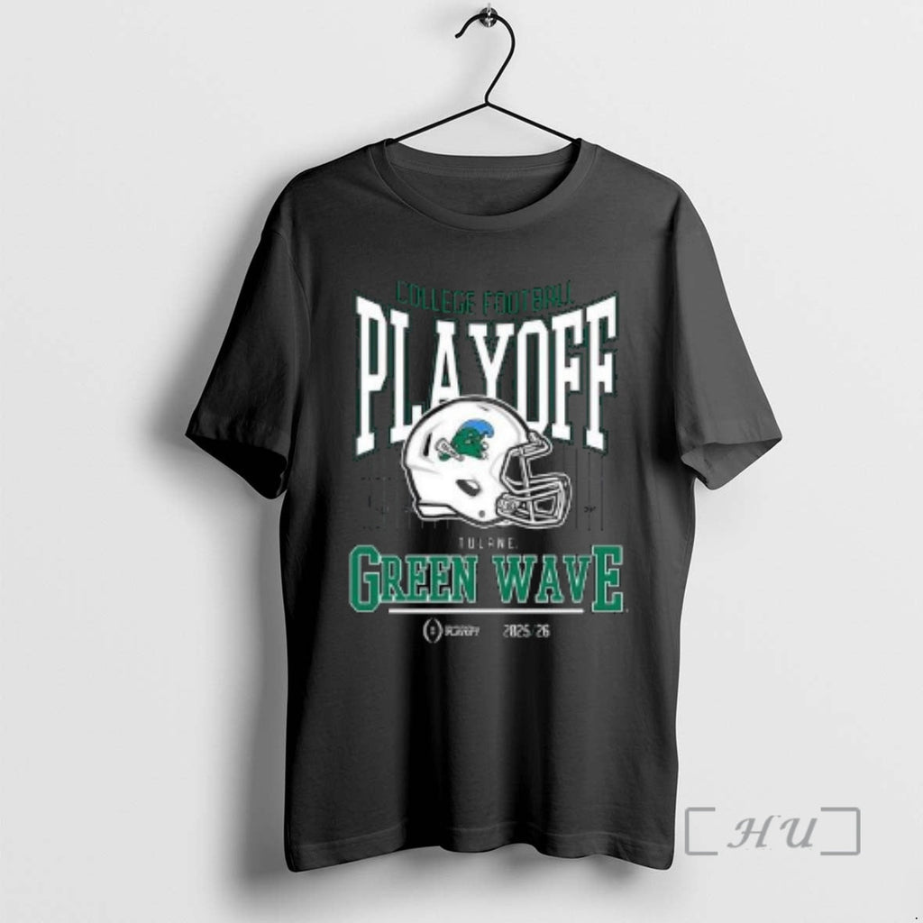 Officials Tulane Green Wave College Football Playoff Helmet 2025 Circle Black T-Shirts, Hoodie, Sweatshirt - T-Shirt, Sweatshirt, Hoodie