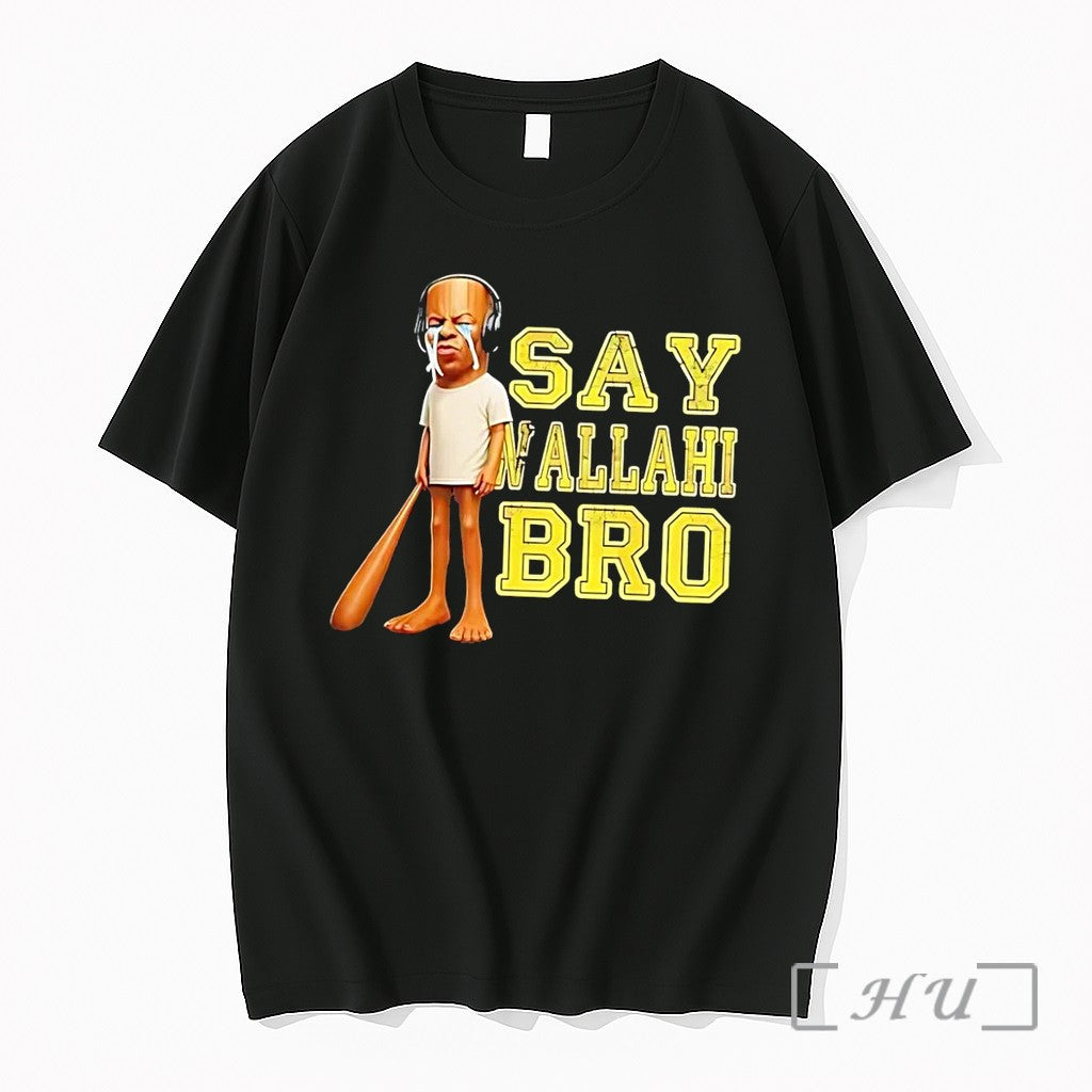 Officials Tyler The Creator Crying Say Wallahi Bro Baseball Bat Black Premium T Shirts Sweater - T-Shirt, Sweatshirt, Hoodie
