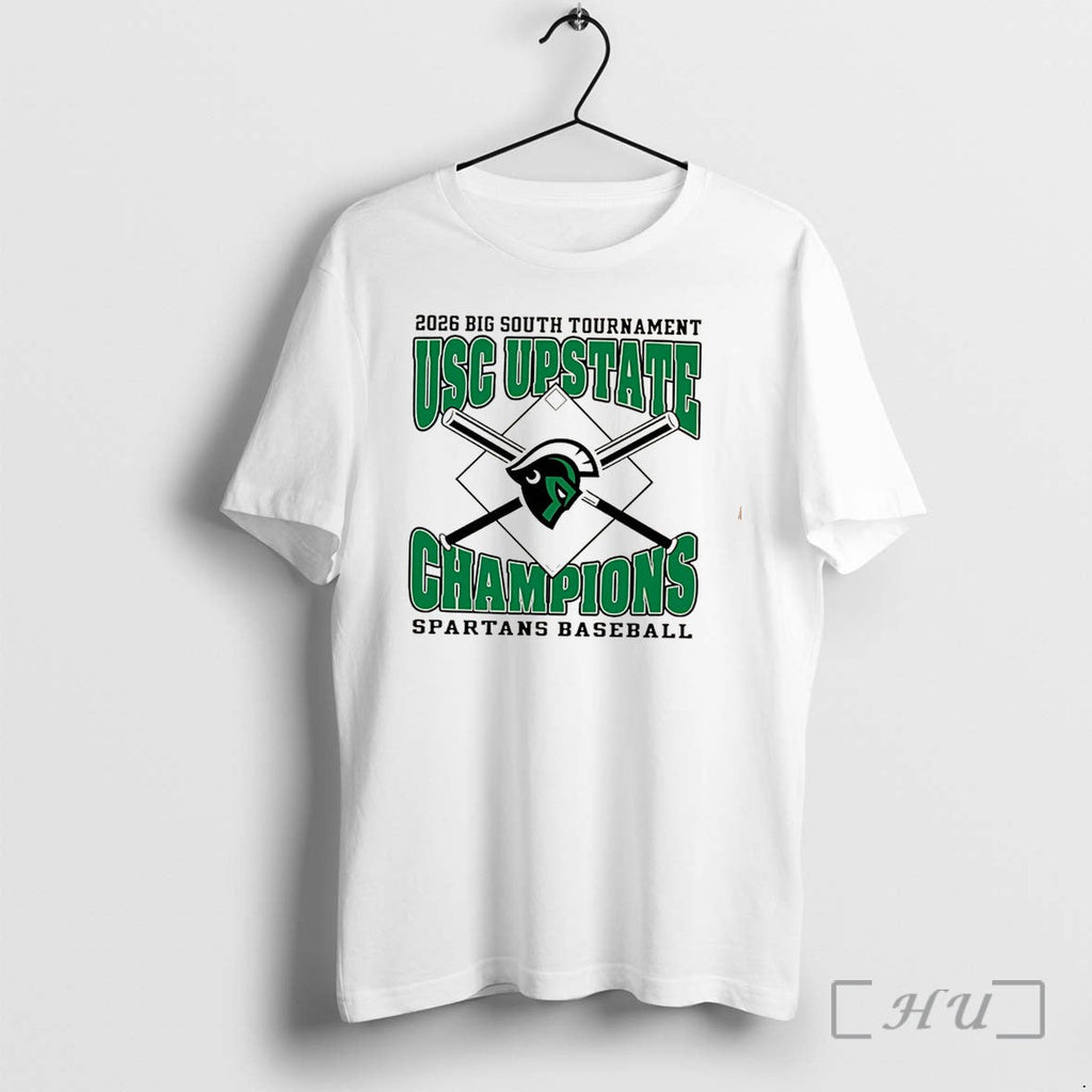 Officials Usc Upstate Baseball 2026 Big South Tournament Champions Tee Unisex T-shirt, Sweatshirt, Hoodie, Long Sleeve Tee - T-Shirt, Sweatshirt, Hoodie