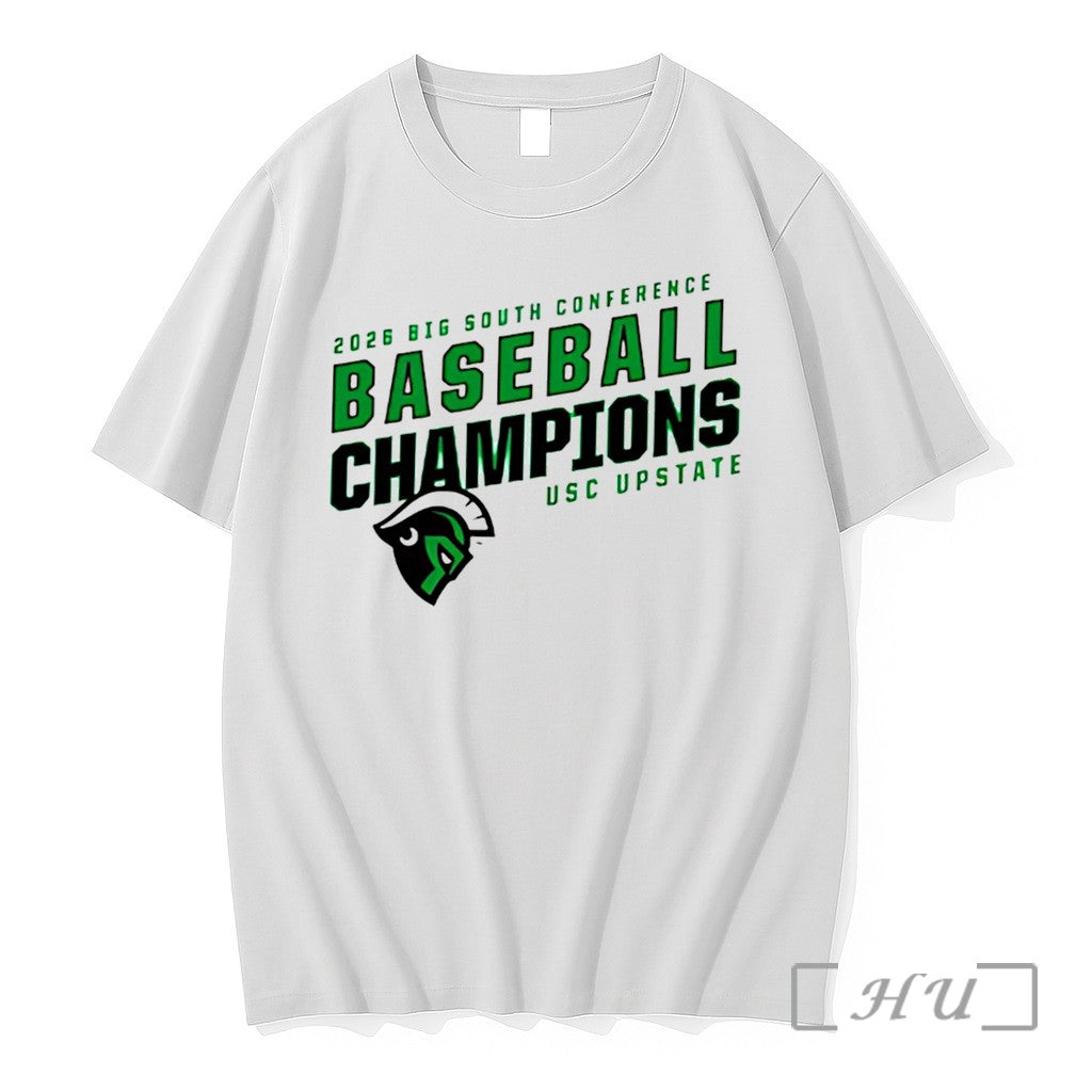 Officials Usc Upstate Spartans Baseball 2026 Big South Conference Champions Tee Premium T Shirts Sweater - T-Shirt, Sweatshirt, Hoodie