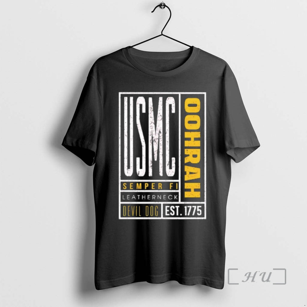Officials Usmc Stamped Slogan Est 1775 T-Shirts, Hoodie, Sweatshirt - T-Shirt, Sweatshirt, Hoodie