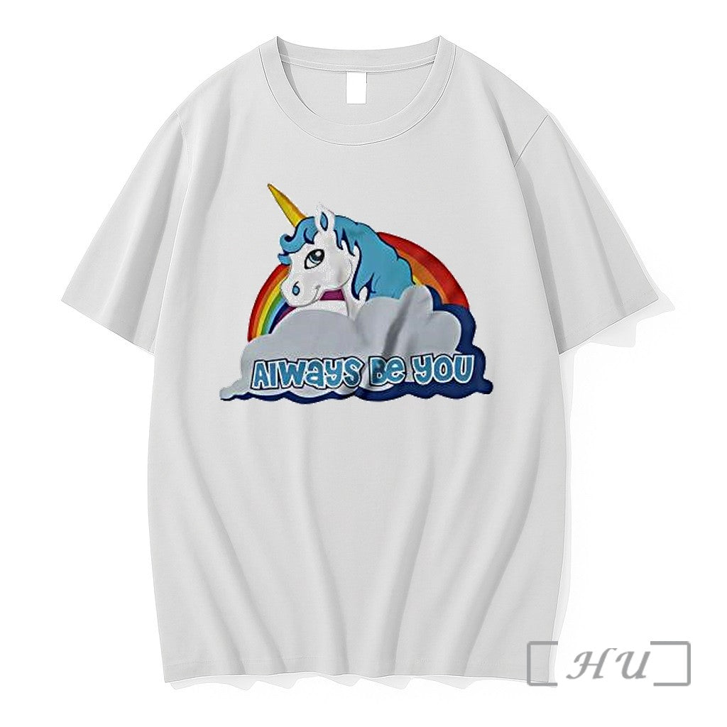 Officials Unicorn With Blue Mane Yellow Horn And Rainbow Unisex T-shirt, Sweatshirt, Hoodie, Long Sleeve Tee - T-Shirt, Sweatshirt, Hoodie