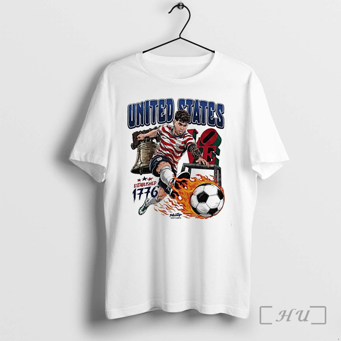 Officials United States Philadelphia Soccer Clubest 1776 1 Unisex T-shirt, Sweatshirt, Hoodie, Long Sleeve Tee - T-Shirt, Sweatshirt, Hoodie