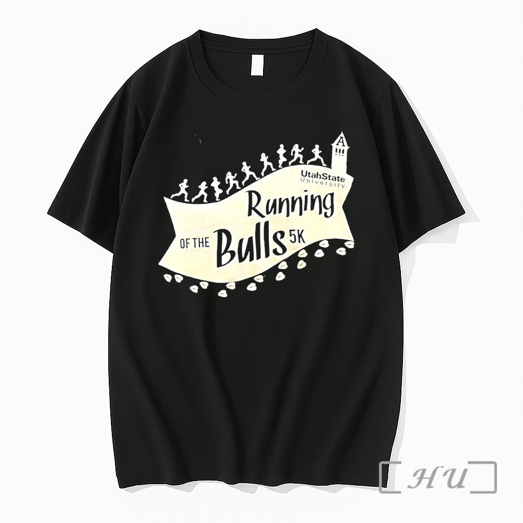 Officials Utahstate University Running Of The Bulls 5k Unisex T-shirt, Sweatshirt, Hoodie, Long Sleeve Tee - T-Shirt, Sweatshirt, Hoodie