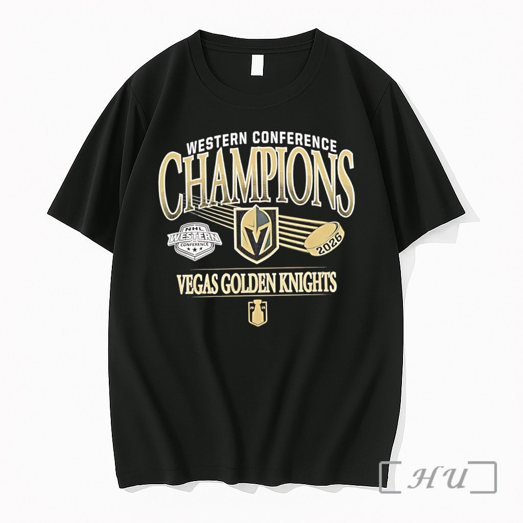 Officials Vegas Golden Knights 2026 Western Conference Champs Unisex T-shirt, Sweatshirt, Hoodie, Long Sleeve Tee - T-Shirt, Sweatshirt, Hoodie