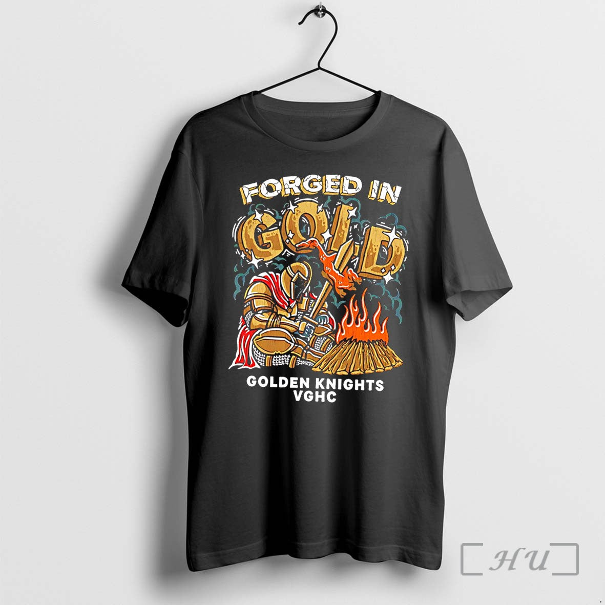 Officials Vegas Golden Knights Forged In Gold Roasted Duck Tee Unisex T-shirt, Sweatshirt, Hoodie, Long Sleeve Tee - T-Shirt, Sweatshirt, Hoodie