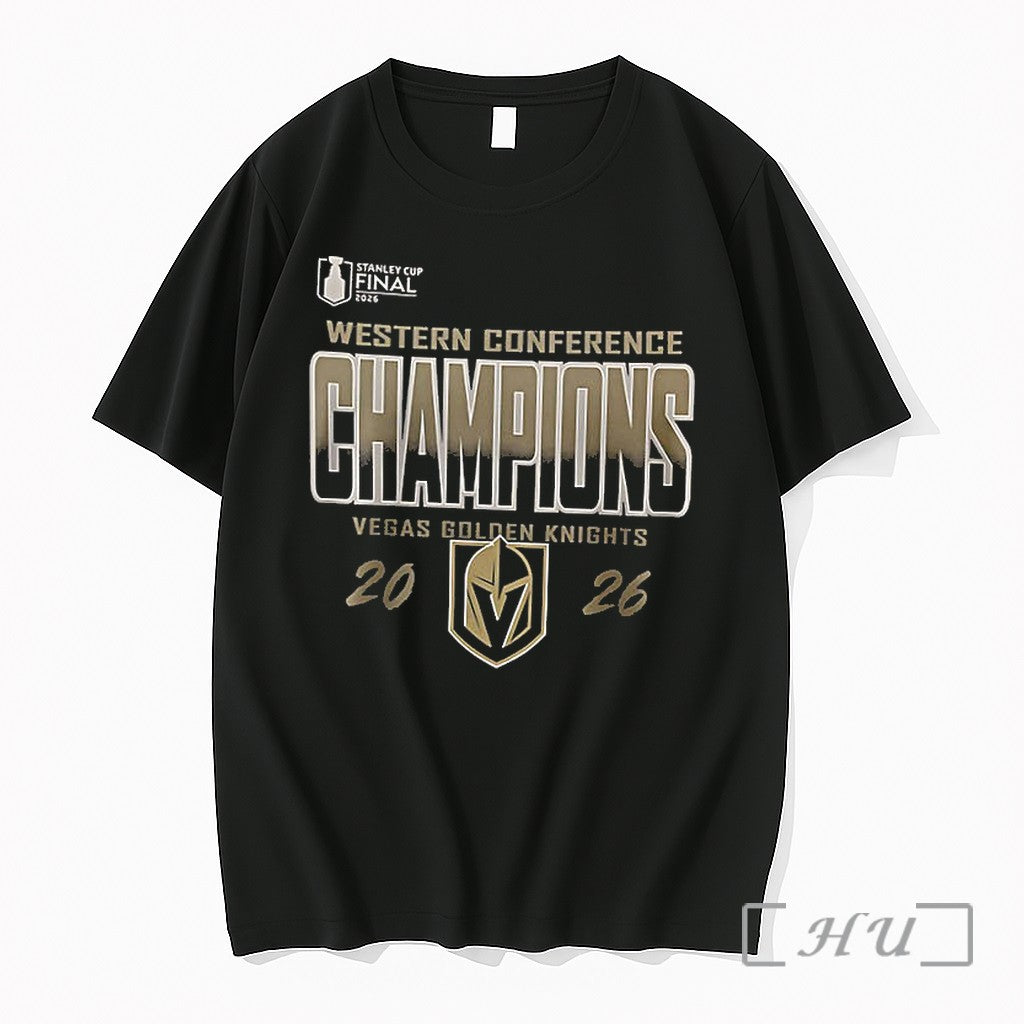 Officials Vegas Golden Knights Western Conference Champions 2026 Logo Roster Unisex T-shirt, Sweatshirt, Hoodie, Long Sleeve Tee - T-Shirt, Sweatshirt, Hoodie