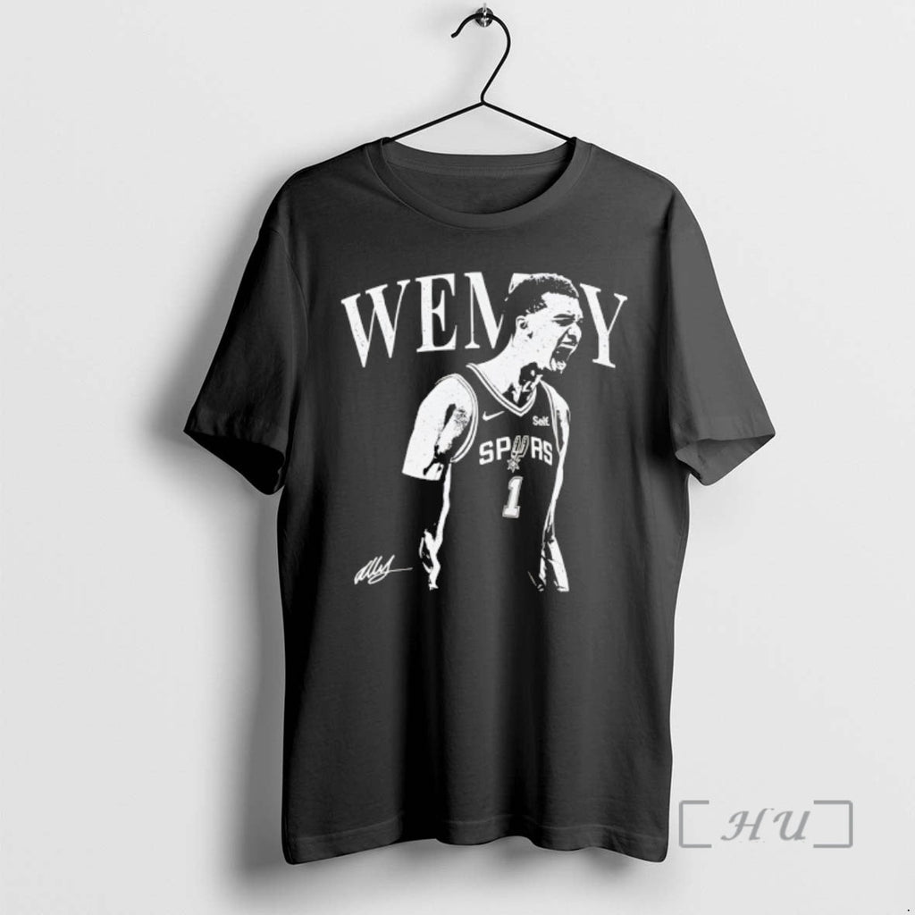 Officials Victor Wembanyama San Antonio Spurs Basketball Go Spurs Go Signature Premium T Shirts Sweater - T-Shirt, Sweatshirt, Hoodie