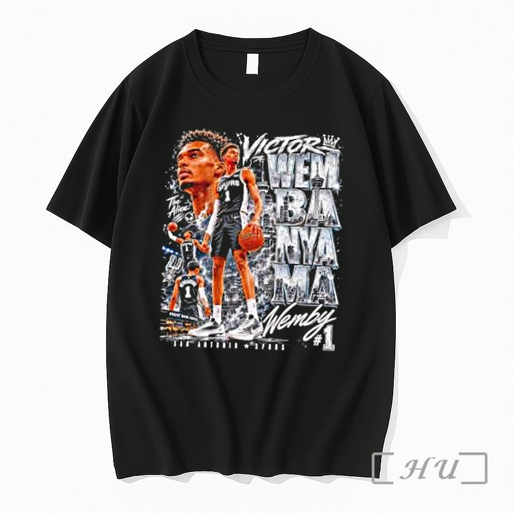Officials Victor Wembanyama San Antonio Spurs Wemby 1 The Alien Nba Player Premium T Shirts - T-Shirt, Sweatshirt, Hoodie