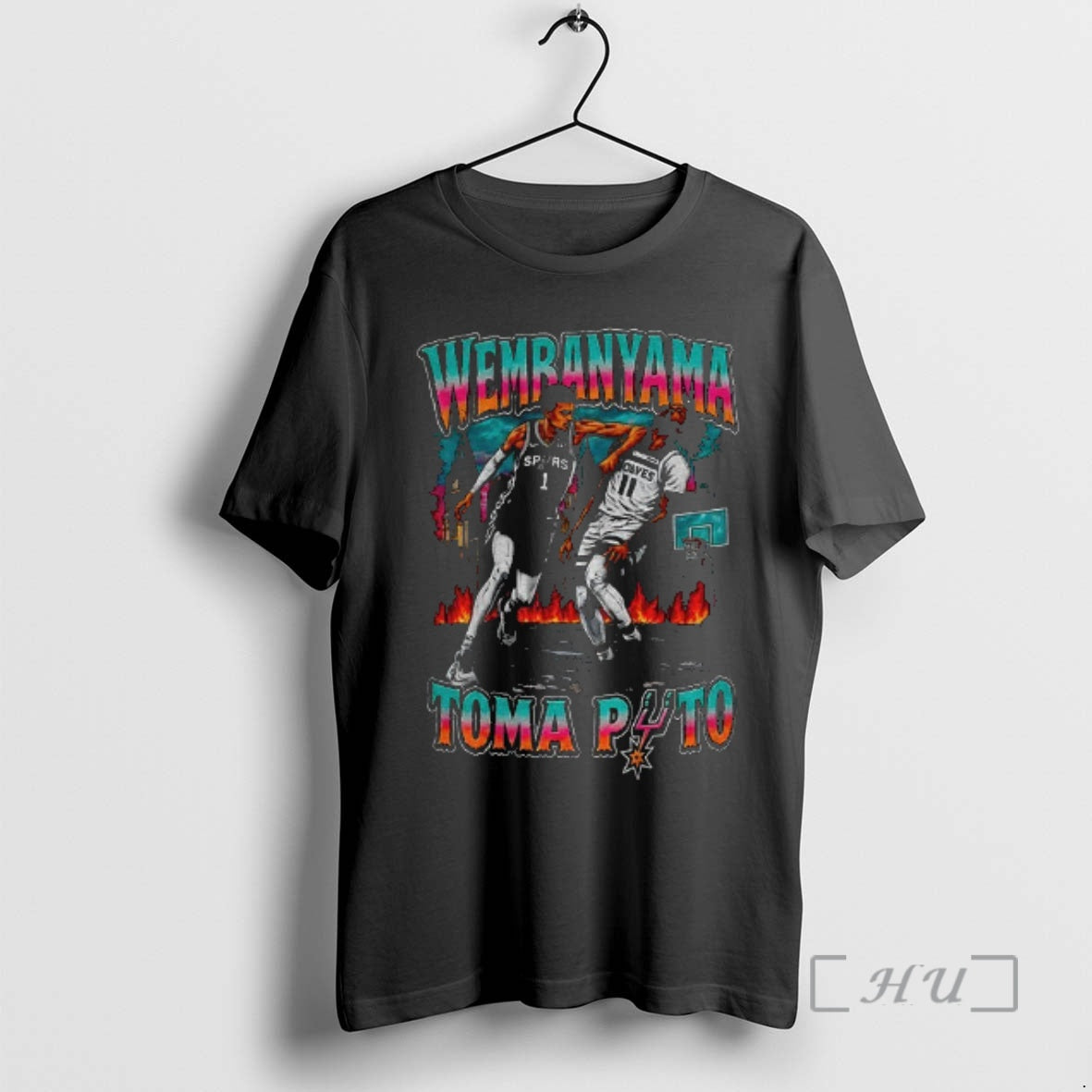 Officials Victor Wembanyama Elbowing Naz Reid San Antonio Spurs Basketball Nba 2026 Premium T Shirts - T-Shirt, Sweatshirt, Hoodie
