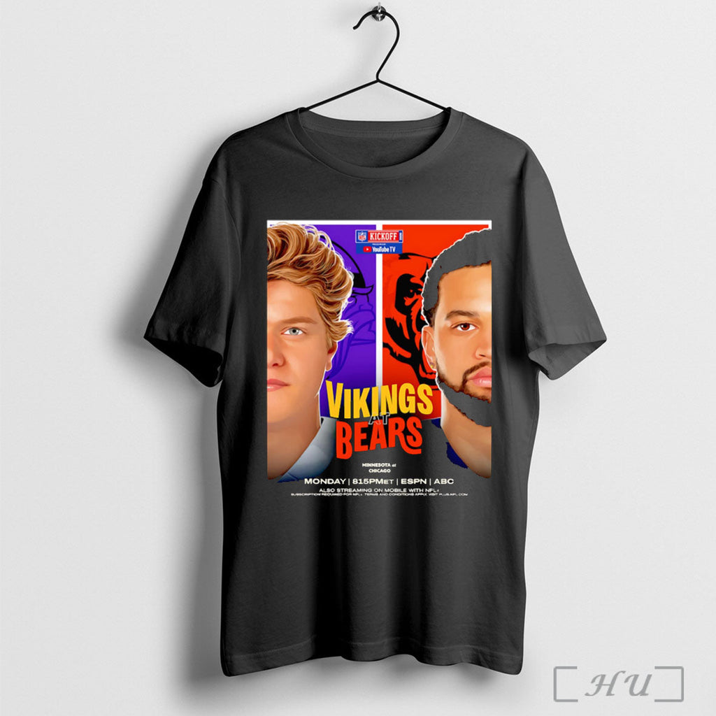 Officials Vikings At Bears Minnesota At Chicago Poster T Shirt Unisex T-shirt, Sweatshirt, Hoodie, Long Sleeve Tee - T-Shirt, Sweatshirt, Hoodie