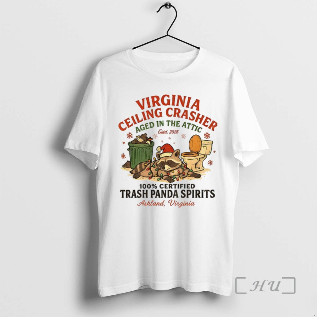 Officials Virginia Ceiling Crasher 100 Certified Trash Panda Spirits T-Shirts, Hoodie, Sweatshirt - T-Shirt, Sweatshirt, Hoodie