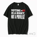 Officials Voting Is A Right Not A Privilege Tee Unisex T-shirt, Sweatshirt, Hoodie, Long Sleeve Tee - T-Shirt, Sweatshirt, Hoodie