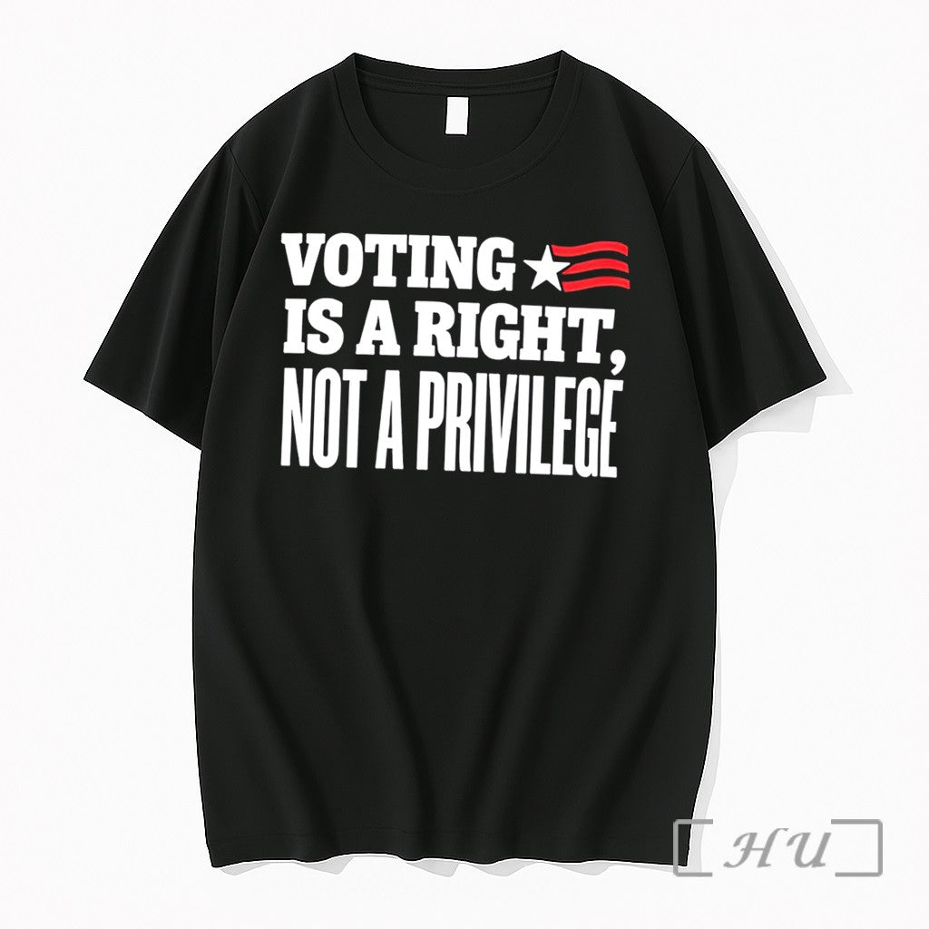 Officials Voting Is A Right Not A Privilege Tee Unisex T-shirt, Sweatshirt, Hoodie, Long Sleeve Tee - T-Shirt, Sweatshirt, Hoodie