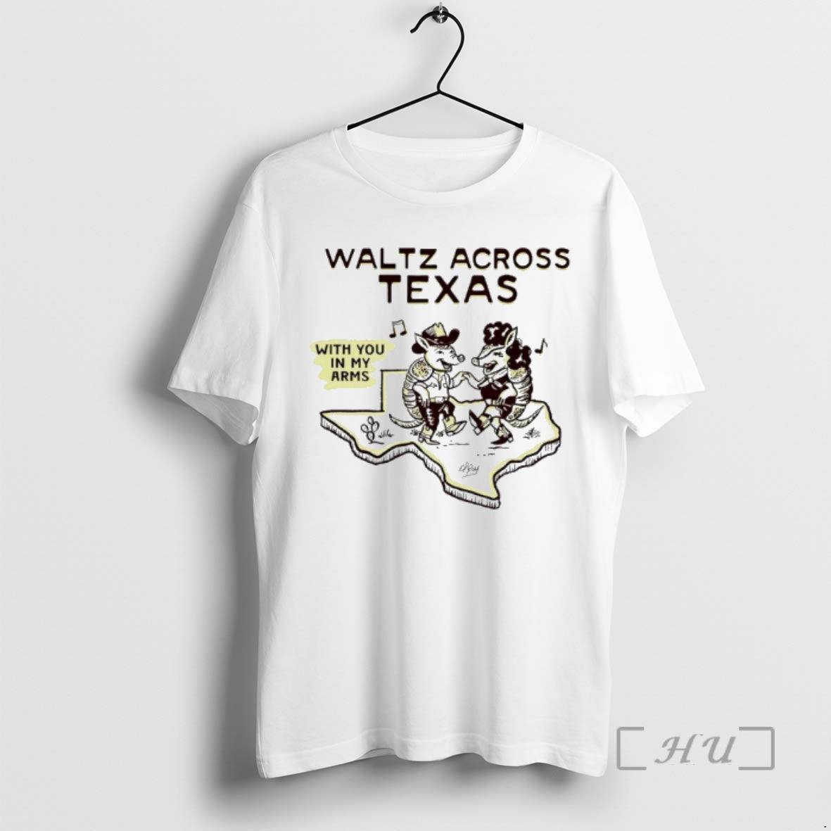 Officials Waltz Across Texas With You In My Arms Cowboy Armadillo Premium T Shirts Sweater - T-Shirt, Sweatshirt, Hoodie