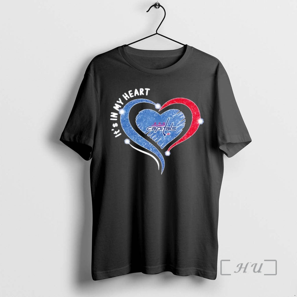 Officials Washington Capitals Its In My Heart Hockey Nhl 2026 Unisex T-shirt, Sweatshirt, Hoodie, Long Sleeve Tee - T-Shirt, Sweatshirt, Hoodie