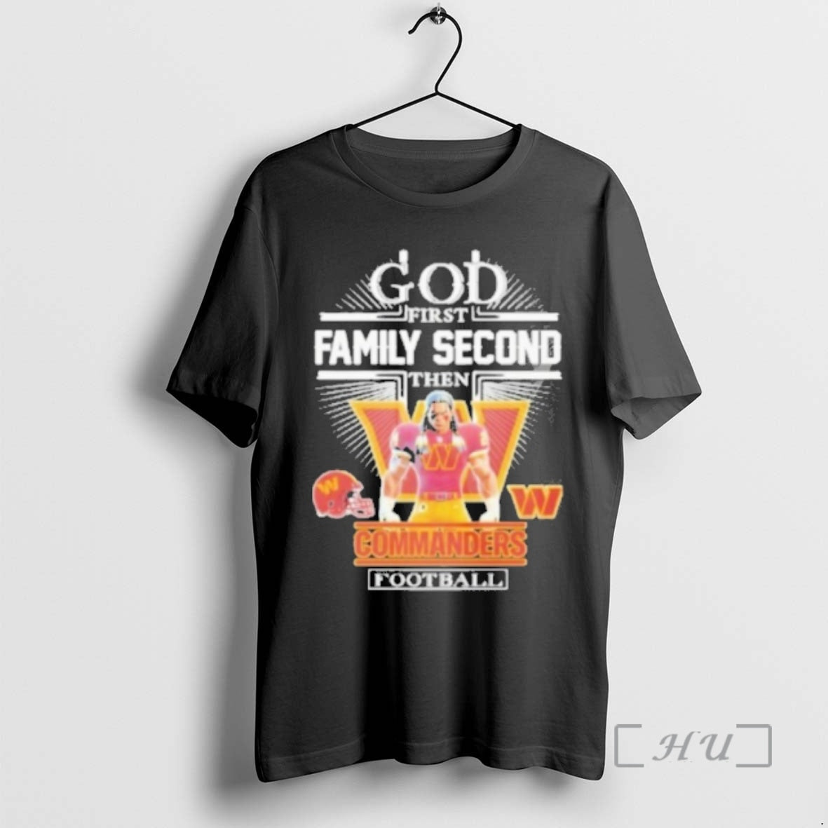 Officials Washington Commanders God First Family Second Then Mascot T-Shirts, Hoodie, Sweatshirt - T-Shirt, Sweatshirt, Hoodie