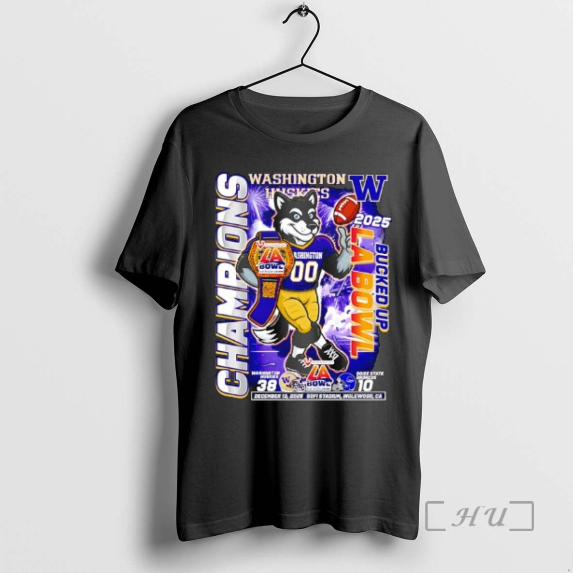 Officials Washington Huskies Destroy Boise State Broncos Bucked Up La Bowl Champions 2025 T-Shirts, Hoodie, Sweatshirt - T-Shirt, Sweatshirt, Hoodie