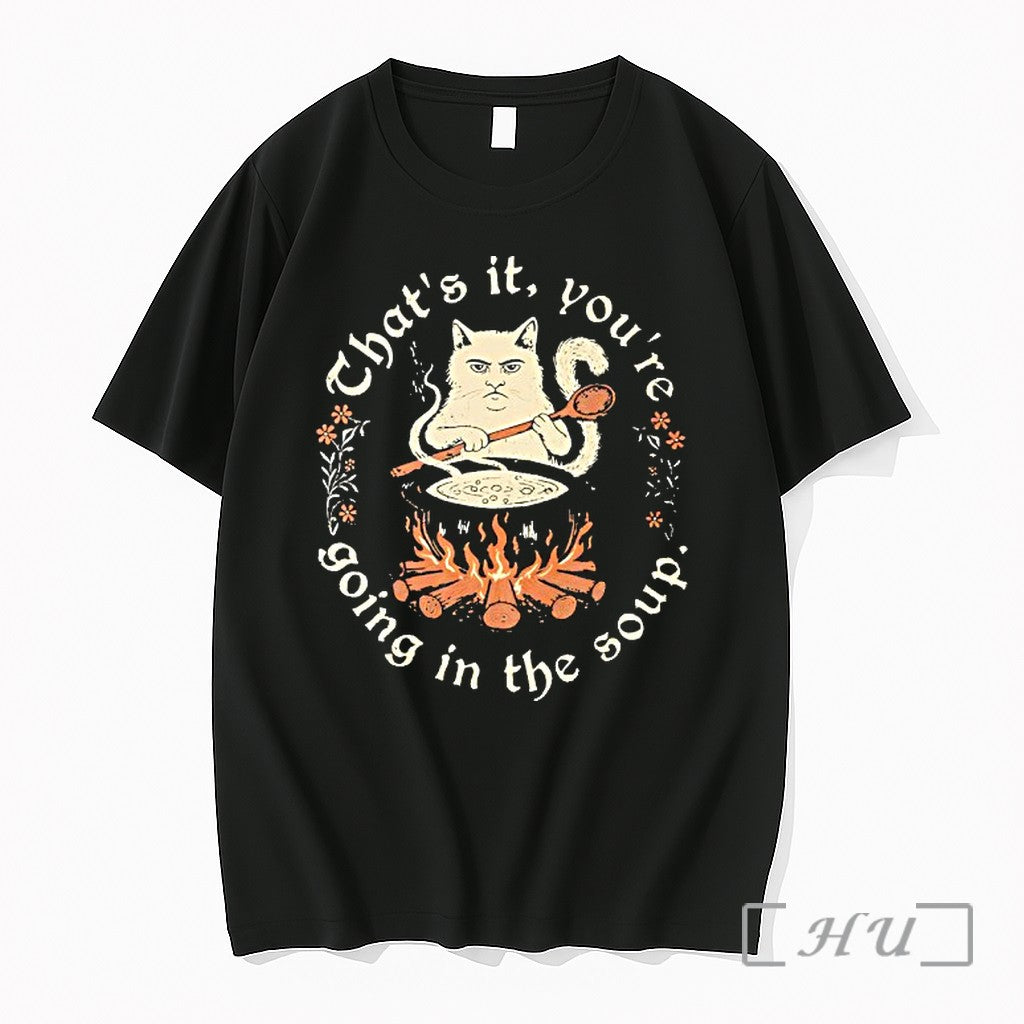 Officials Weird Medieval Cat Thats It Youre Going In The Soup Premium T Shirts Sweater Unisex T-shirt, Sweatshirt, Hoodie, Long Sleeve Tee - T-Shirt, Sweatshirt, Hoodie