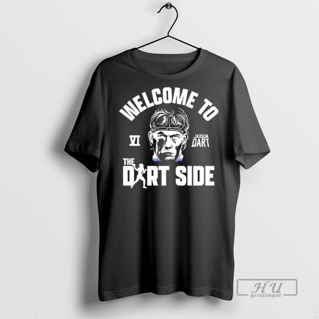 Officials Welcome To The Dart Side Jaxson Dart New York Giants Baseball Signature Unisex T-shirt, Sweatshirt, Hoodie, Long Sleeve Tee - T-Shirt, Sweatshirt, Hoodie