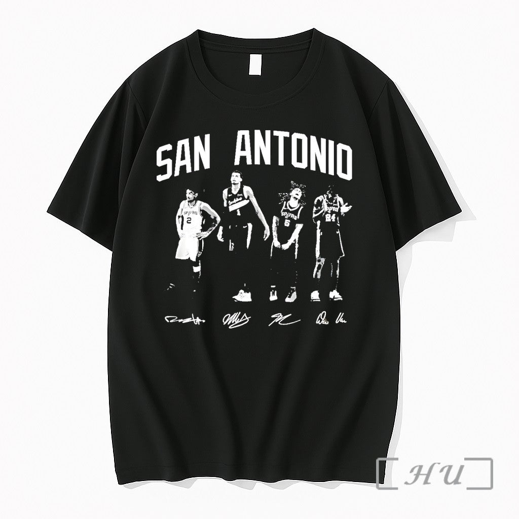 Officials Wembanyama Dylan Harper Castle San Antonio Spurs Basketball Signatures Unisex T-shirt, Sweatshirt, Hoodie, Long Sleeve Tee - T-Shirt, Sweatshirt, Hoodie
