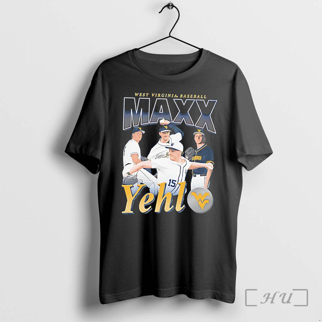 Officials West Virginia Baseball Maxx Yehl Graphics Tee Unisex T-shirt, Sweatshirt, Hoodie, Long Sleeve Tee - T-Shirt, Sweatshirt, Hoodie