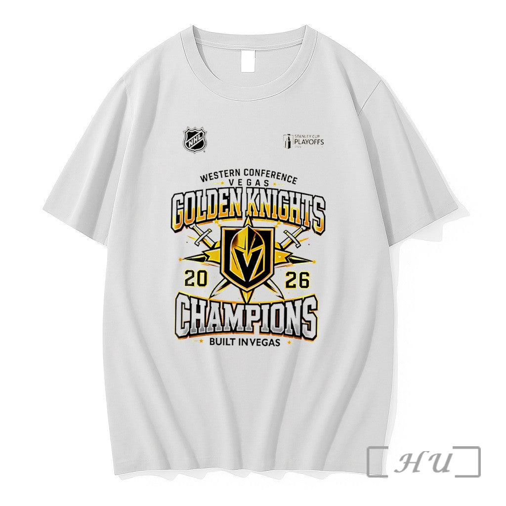 Officials Western Conference Champions 2026 Vegas Golden Knights Built In Vegas Tee Premium T Shirts - T-Shirt, Sweatshirt, Hoodie