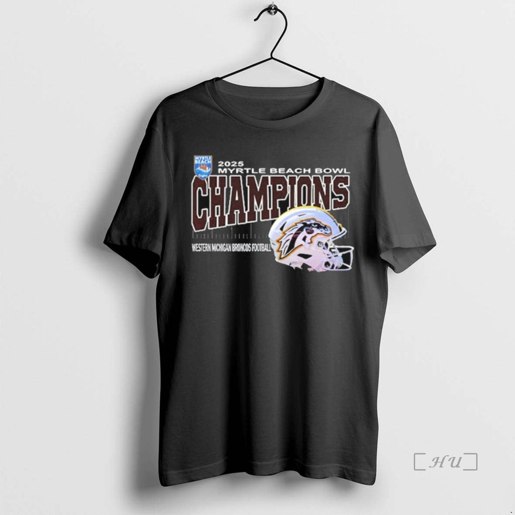 Officials Western Michigan Broncos Are Myrtle Beach Bowl Champions Helmet Brooks Stadium Conway South T-Shirts, Hoodie, Sweatshirt - T-Shirt, Sweatshirt, Hoodie