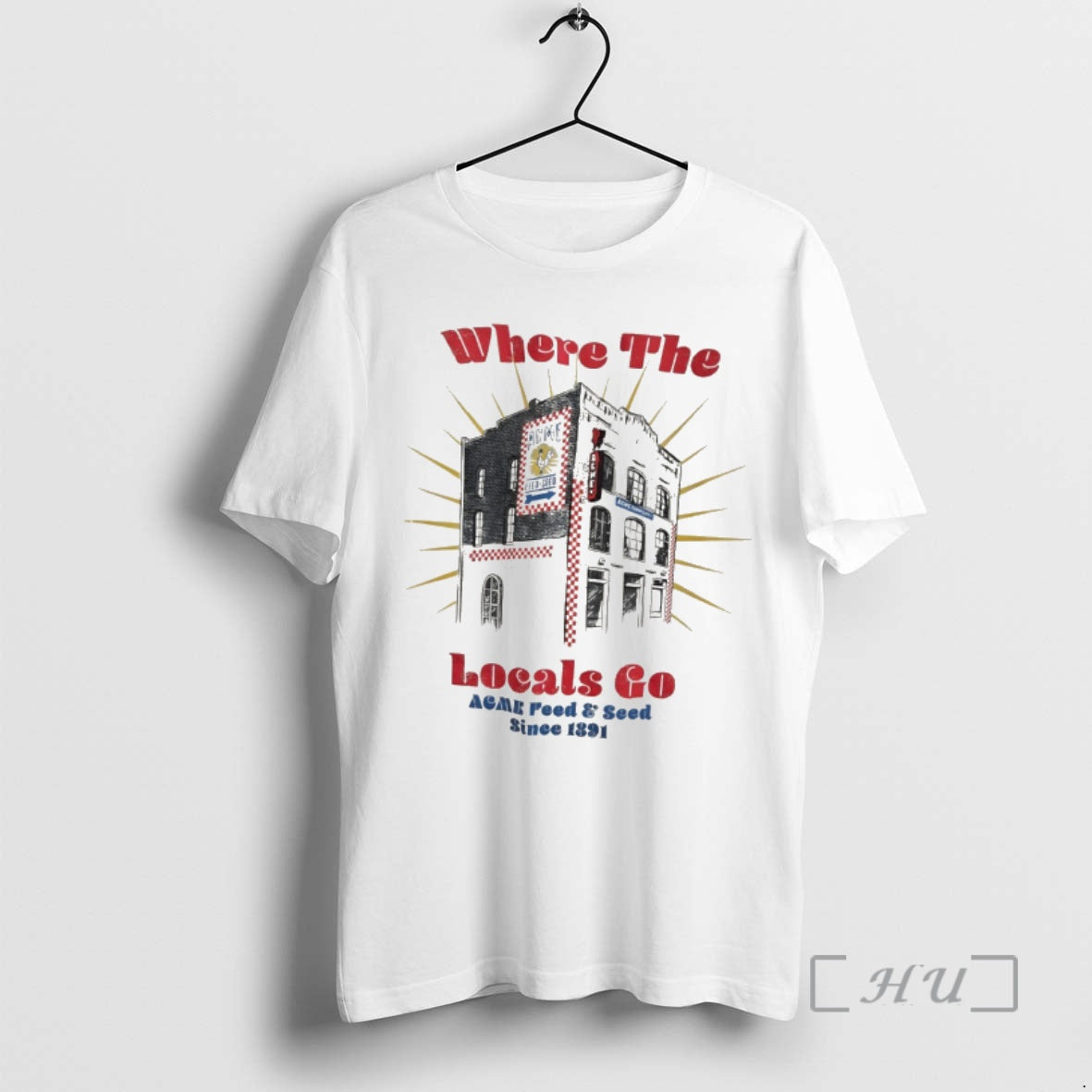 Officials Where The Locals Go Acme Feed And Seed Since 1891 Premium T Shirts Sweater Unisex T-shirt, Sweatshirt, Hoodie, Long Sleeve Tee - T-Shirt, Sweatshirt, Hoodie