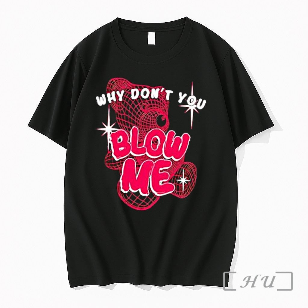 Officials Why Dont You Blow Me Pink Wireframe Teddy Bear Unisex T-shirt, Sweatshirt, Hoodie, Long Sleeve Tee - T-Shirt, Sweatshirt, Hoodie