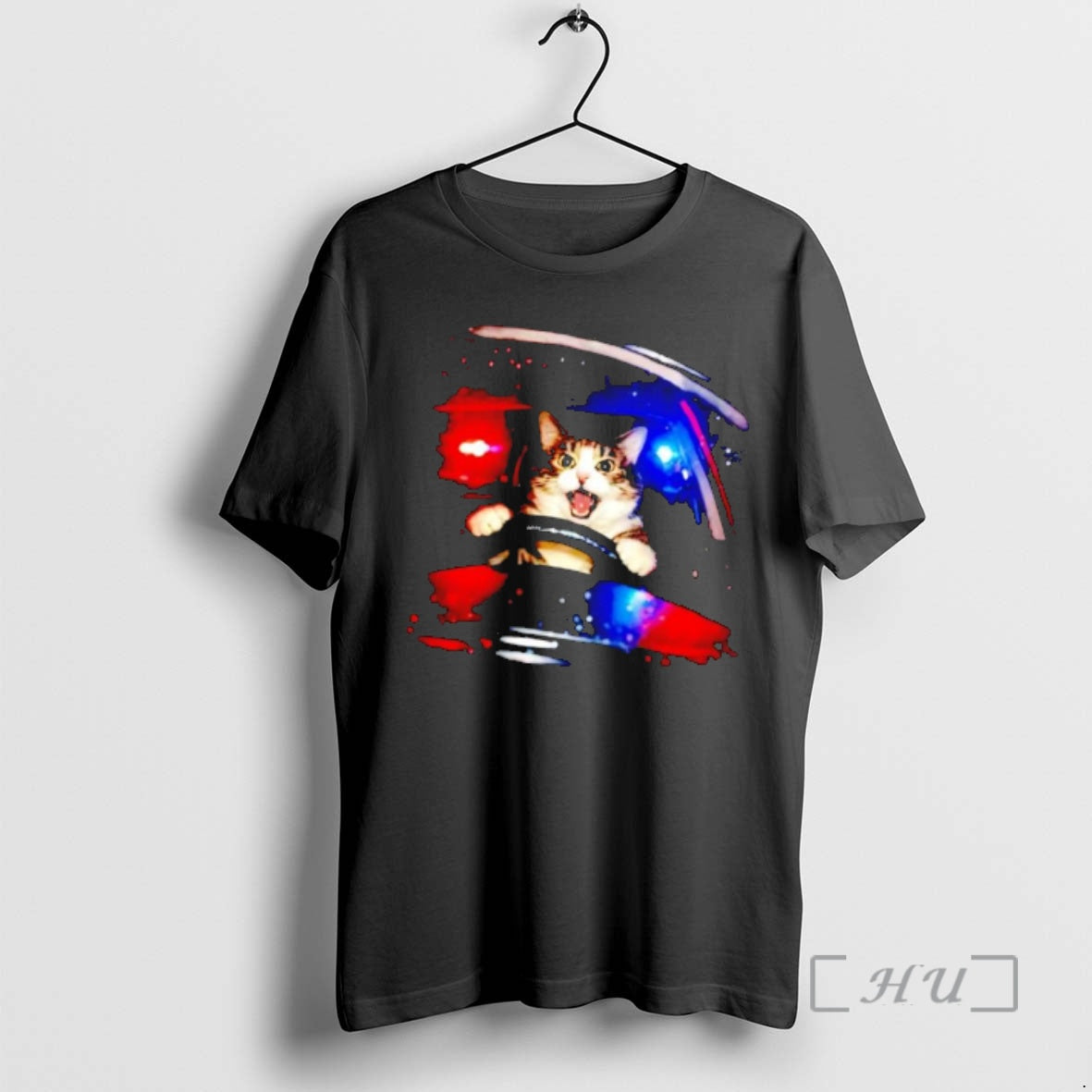 Officials Wild Cat Driving Car Police Sirens Funny Meme T-Shirts, Hoodie, Sweatshirt - T-Shirt, Sweatshirt, Hoodie