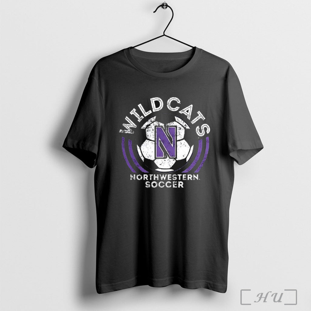 Officials Wildcats Northwestern Soccer Ball Retro T Shirt Unisex T-shirt, Sweatshirt, Hoodie, Long Sleeve Tee - T-Shirt, Sweatshirt, Hoodie
