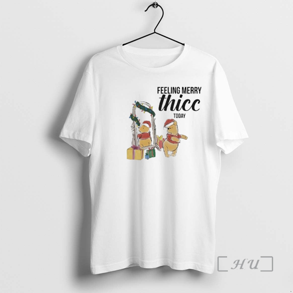 Officials Winnie Pooh Lights Feeling Merry Thicc Today T-Shirts, Hoodie, Sweatshirt - T-Shirt, Sweatshirt, Hoodie