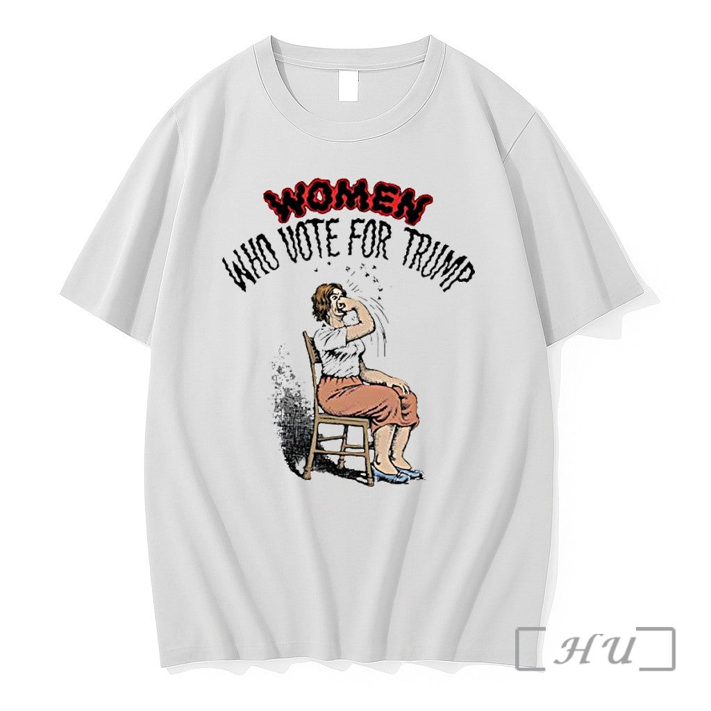 Officials Women Who Vote For Trump Woman Punching Her Face Sarcastic Premium T Shirts Sweater - T-Shirt, Sweatshirt, Hoodie
