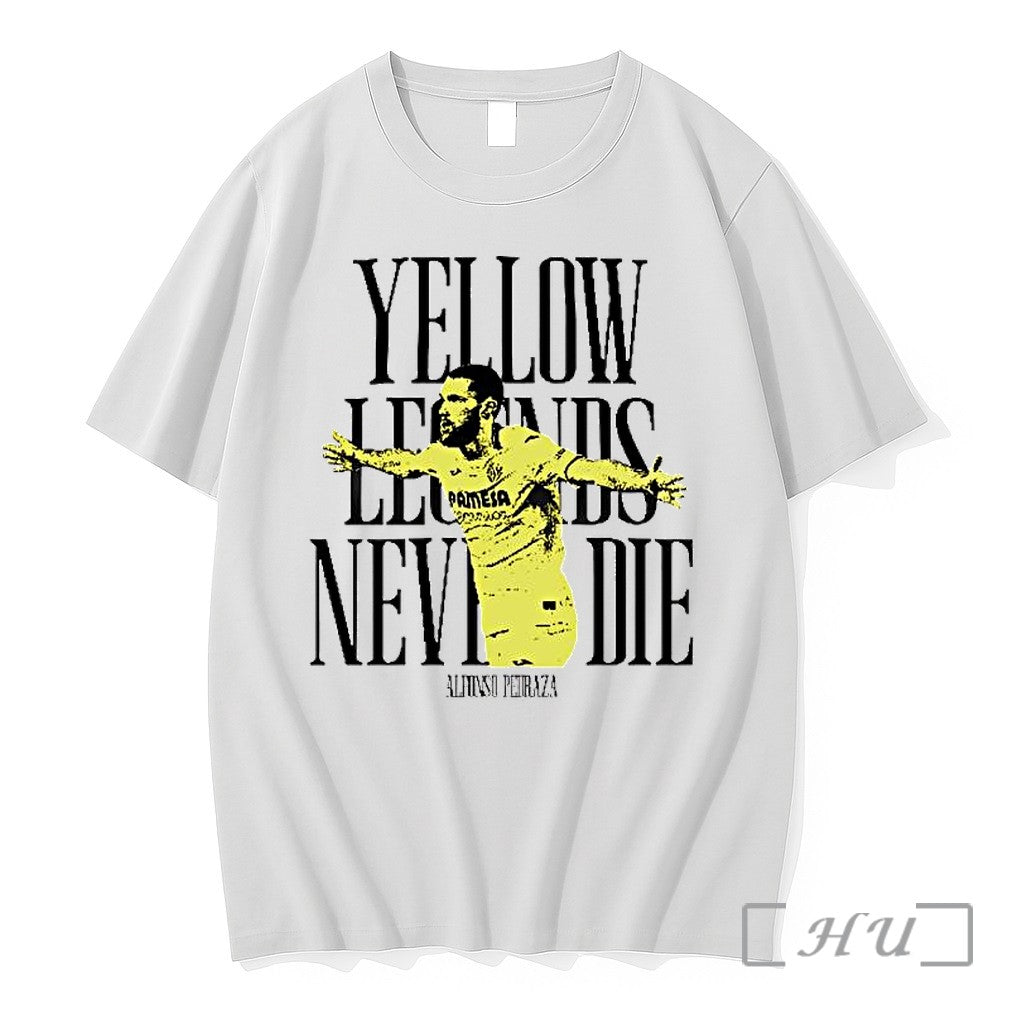 Officials Yellow Leons Never Die Alfonso Pedraza Unisex T-shirt, Sweatshirt, Hoodie, Long Sleeve Tee - T-Shirt, Sweatshirt, Hoodie