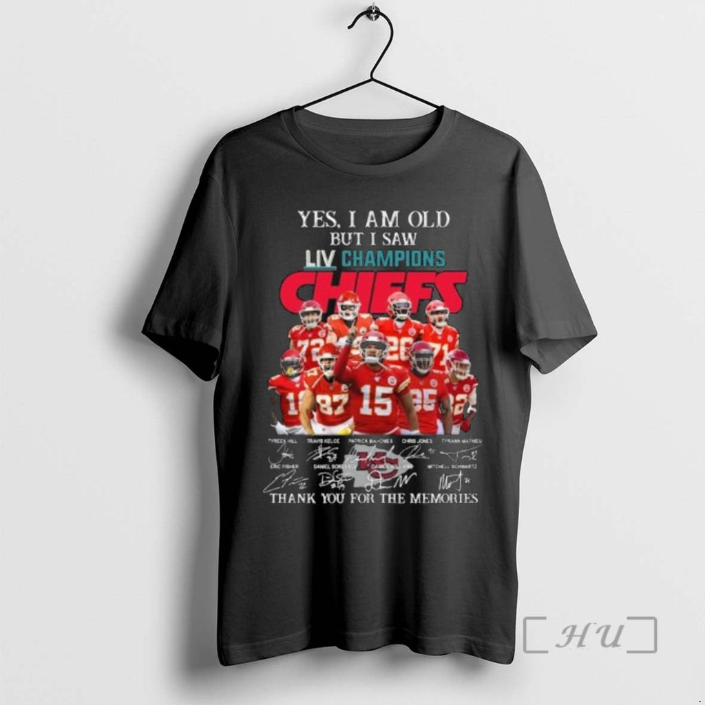 Officials Yes I Am Old But I Saw Liv 2019 Champions Kansas City Chiefs Players T-Shirts, Hoodie, Sweatshirt - T-Shirt, Sweatshirt, Hoodie