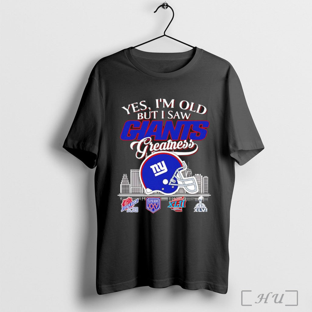 Officials Yes Im Old But I Saw New York Giants Helmet T Shirt Unisex T-shirt, Sweatshirt, Hoodie, Long Sleeve Tee - T-Shirt, Sweatshirt, Hoodie