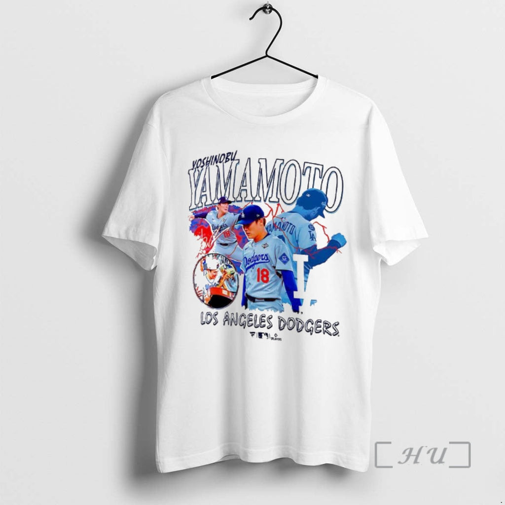 Officials Yoshinobu Yamamoto Los Angeles Dodgers Ligtning Signature T-Shirts, Hoodie, Sweatshirt - T-Shirt, Sweatshirt, Hoodie