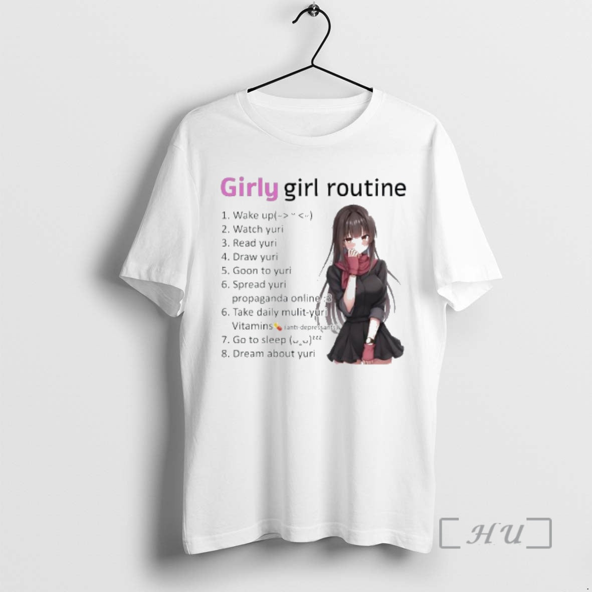 Officials Yuri Girly Girl Routine T-Shirts, Hoodie, Sweatshirt - T-Shirt, Sweatshirt, Hoodie