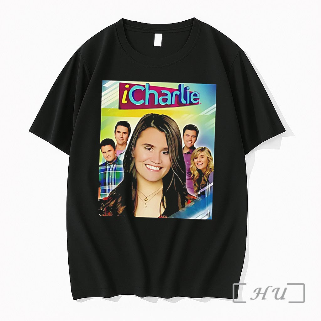 Officials Icharlie Charlie Kirk X Icarly Graphic Tee Unisex T-shirt, Sweatshirt, Hoodie, Long Sleeve Tee - T-Shirt, Sweatshirt, Hoodie