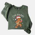 Oh Snap Gingerbread Cookie Shirt Sparkly Funny Classic Cotton T-Shirts, Hoodie, Sweatshirt - T-Shirt, Sweatshirt, Hoodie