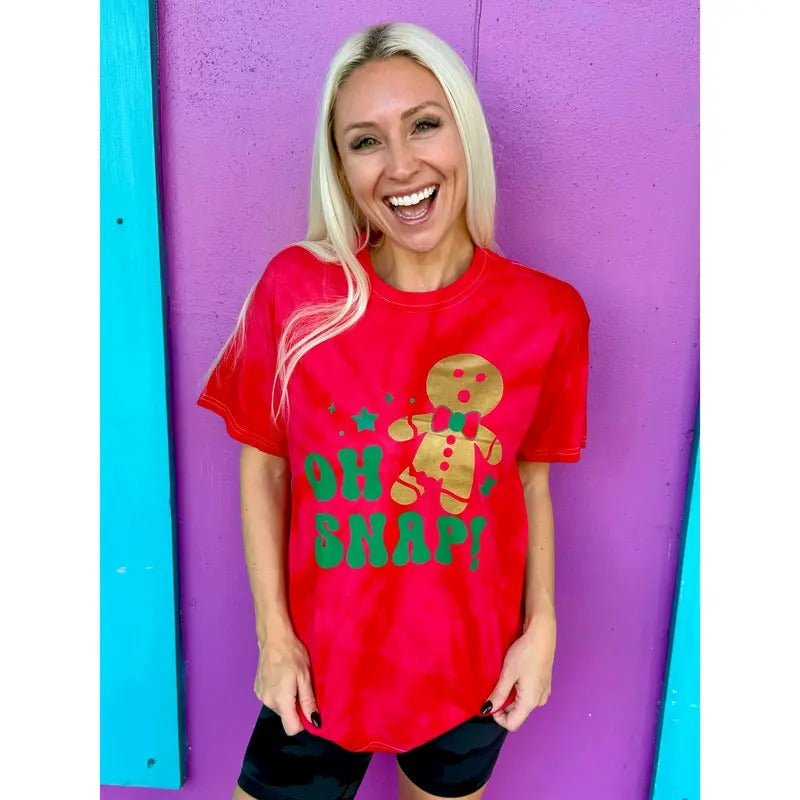 Oh Snap Gingerbread Tie Dye T-Shirts, Hoodie, Sweatshirt - T-Shirt, Sweatshirt, Hoodie