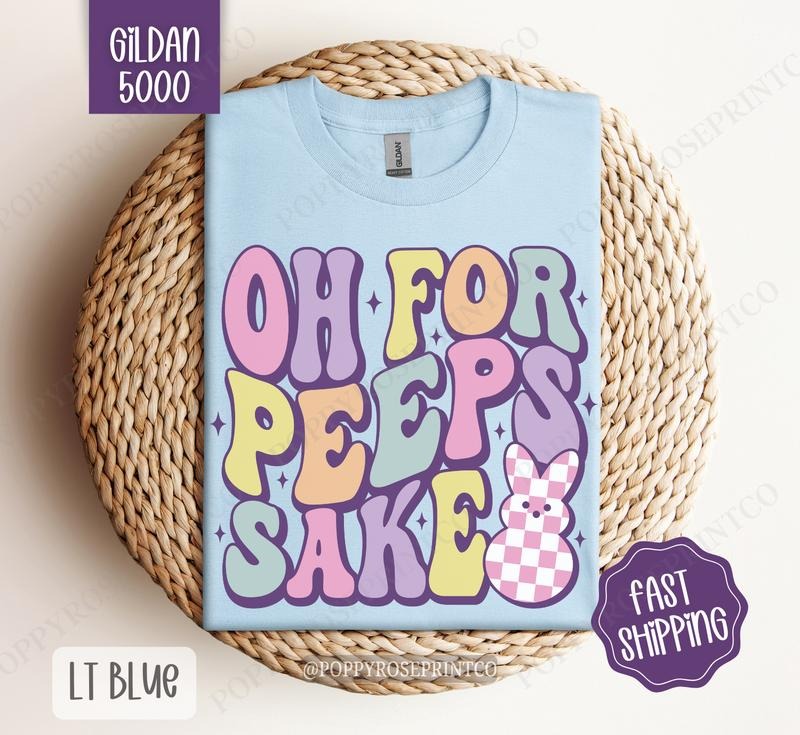Oh Peeps Sake Gildan Shirt Cute Easter Bunny T-Shirts, Hoodie, Sweatshirt - T-Shirt, Sweatshirt, Hoodie