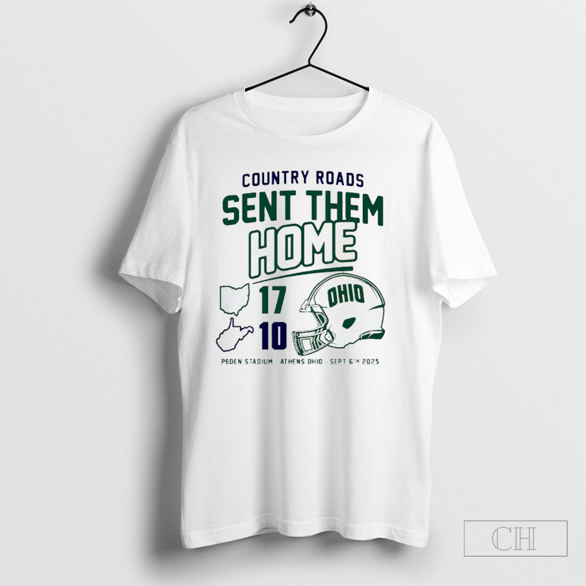 Ohio Bobcats Country Roads Sent Them Home 2025 Unisex T-shirt, Sweatshirt, Hoodie, Long Sleeve Tee - T-Shirt, Sweatshirt, Hoodie