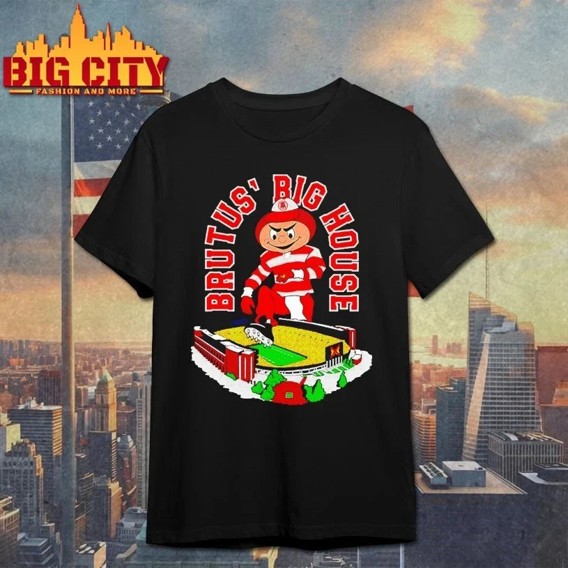 Ohio House Brutus’ Big House mascot stadium shirt Unisex T-shirt, Sweatshirt, Hoodie, Long Sleeve Tee - T-Shirt, Sweatshirt, Hoodie